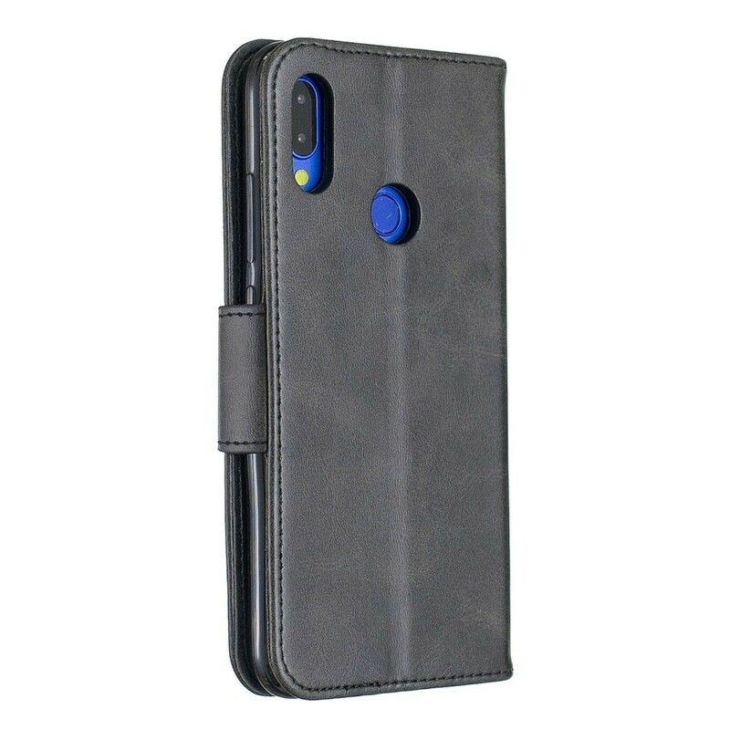 Flip Cover Xiaomi Redmi Note 7 Læder Cover Glat Skrå Klap