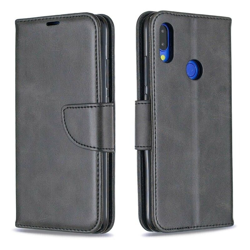 Flip Cover Xiaomi Redmi Note 7 Læder Cover Glat Skrå Klap