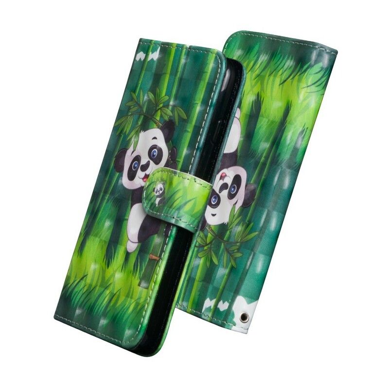 Flip Cover Xiaomi Redmi Note 7 Panda Og Bambus