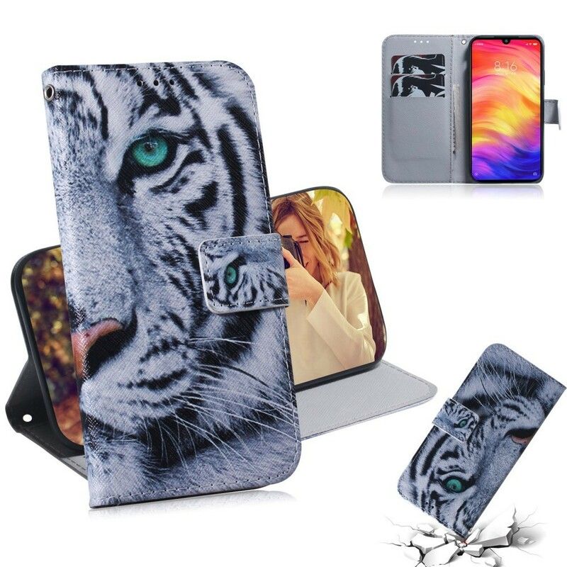 Flip Cover Xiaomi Redmi Note 7 Tigeransigt