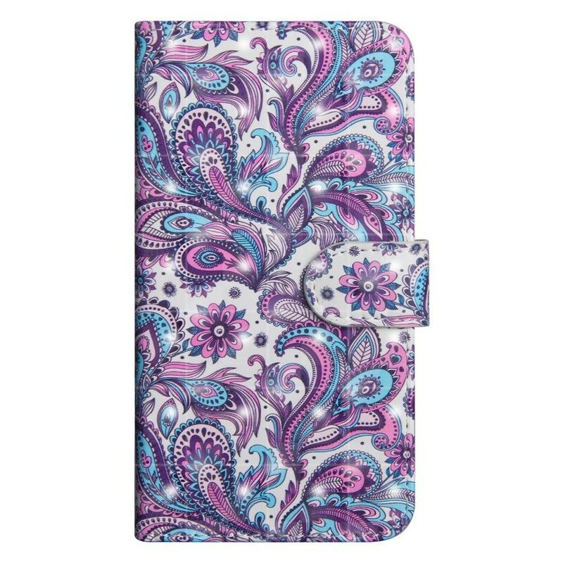 Læder Cover Xiaomi Redmi Note 7 Blomstermønstre