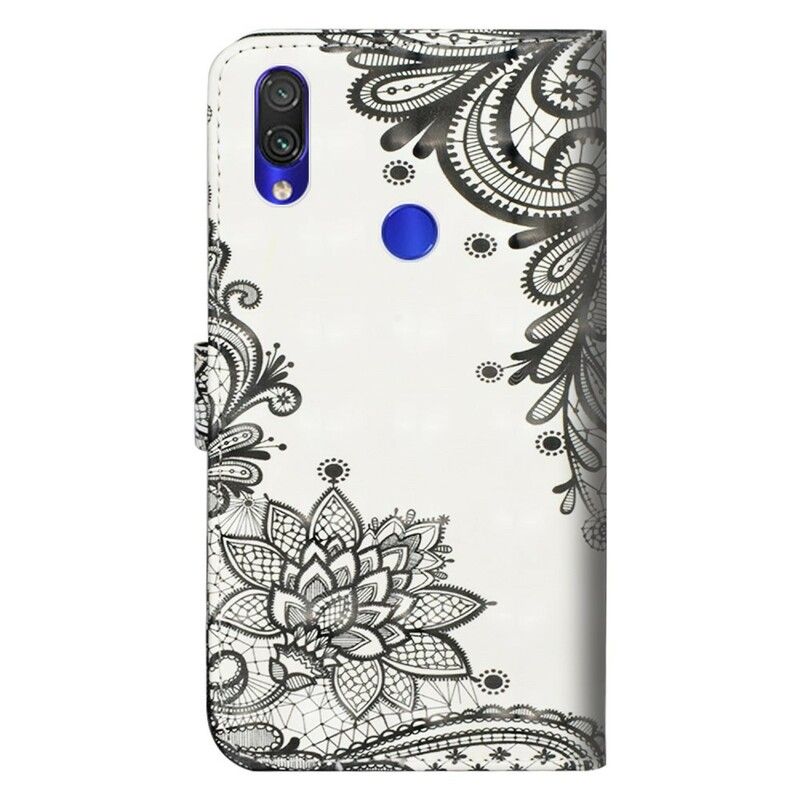 Læder Cover Xiaomi Redmi Note 7 Lace Mandala