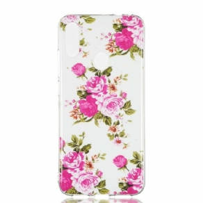 Mobilcover Xiaomi Redmi Note 7 Fluorescerende Frihedsblomster