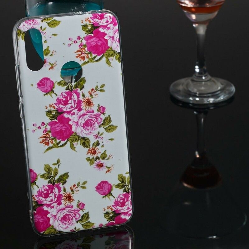 Mobilcover Xiaomi Redmi Note 7 Fluorescerende Frihedsblomster