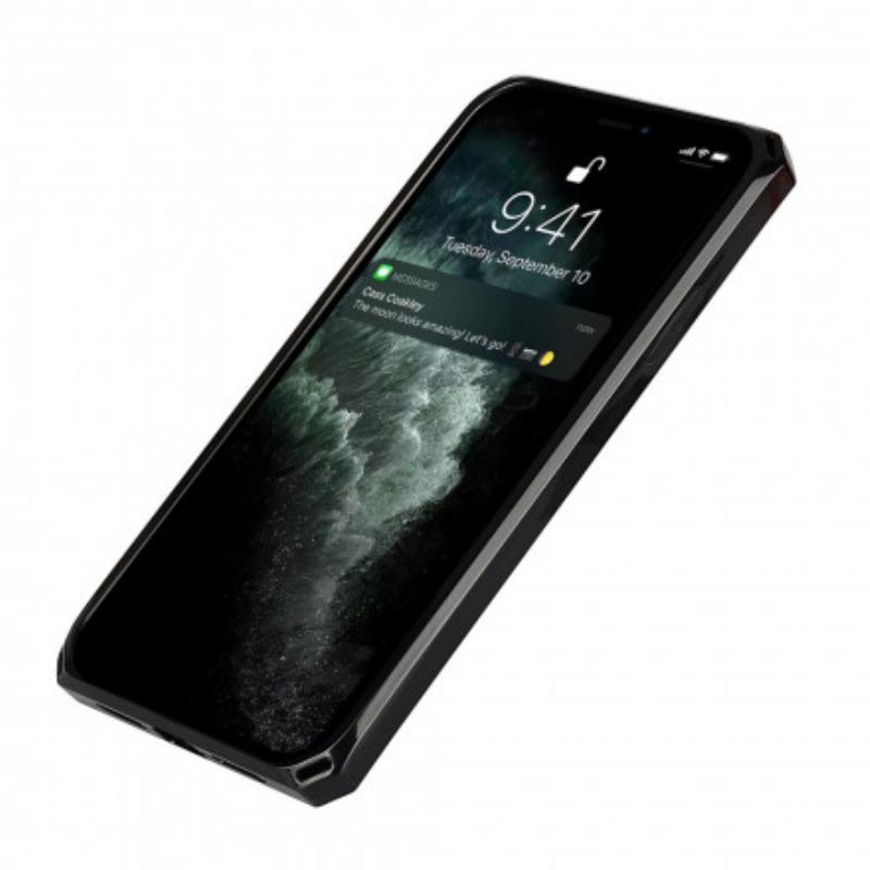 Cover iPhone 11 Pro Max Flip Cover Ægte Aftageligt Litchi-læder