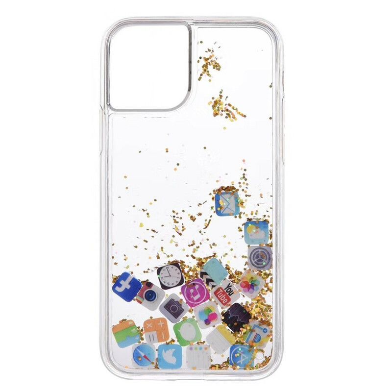 Cover iPhone 11 Pro Max Glitter App-ikoner