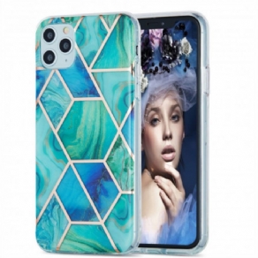 Cover iPhone 11 Pro Max Silicone Marmor Geometri