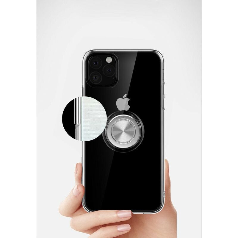 Cover iPhone 11 Pro Max Transparent Med Ring-support