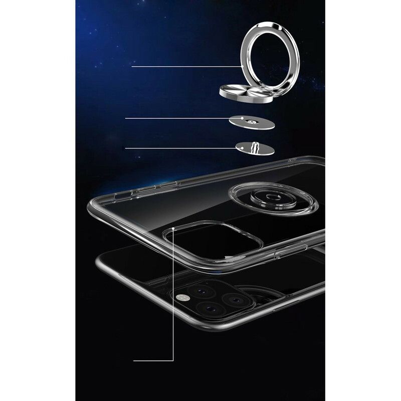 Cover iPhone 11 Pro Max Transparent Med Ring-support