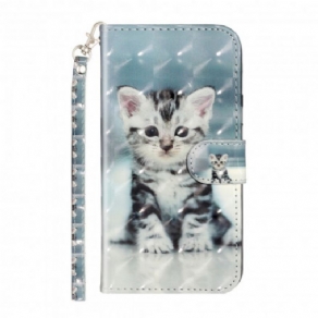 Flip Cover iPhone 11 Pro Max Med Snor Chaton Lyspletter Med Rem