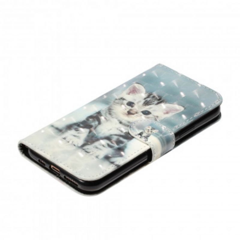 Flip Cover iPhone 11 Pro Max Med Snor Chaton Lyspletter Med Rem