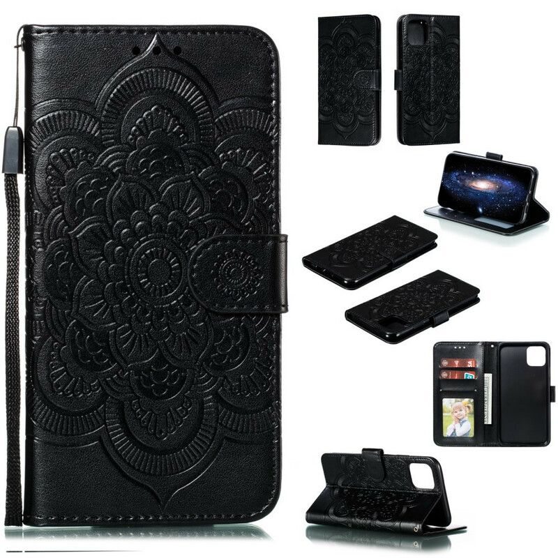 Flip Cover iPhone 11 Pro Max Med Snor Fuld Rem Mandala