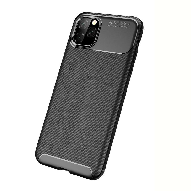 Mobilcover iPhone 11 Pro Max Fleksibel Kulfibertekstur