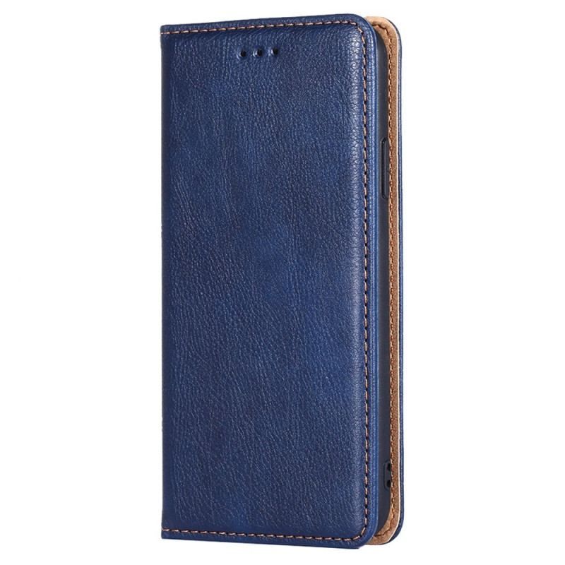 Cover Xiaomi Redmi Note 12 5G Flip Cover Imiteret Lædersøm