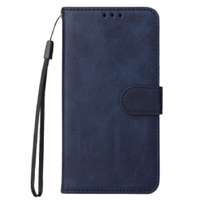 Flip Cover Xiaomi Redmi Note 12 5G Med Snor Almindelig Med Rem