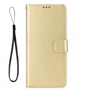 Flip Cover Xiaomi Redmi Note 12 5G Prangende Kunstlæder