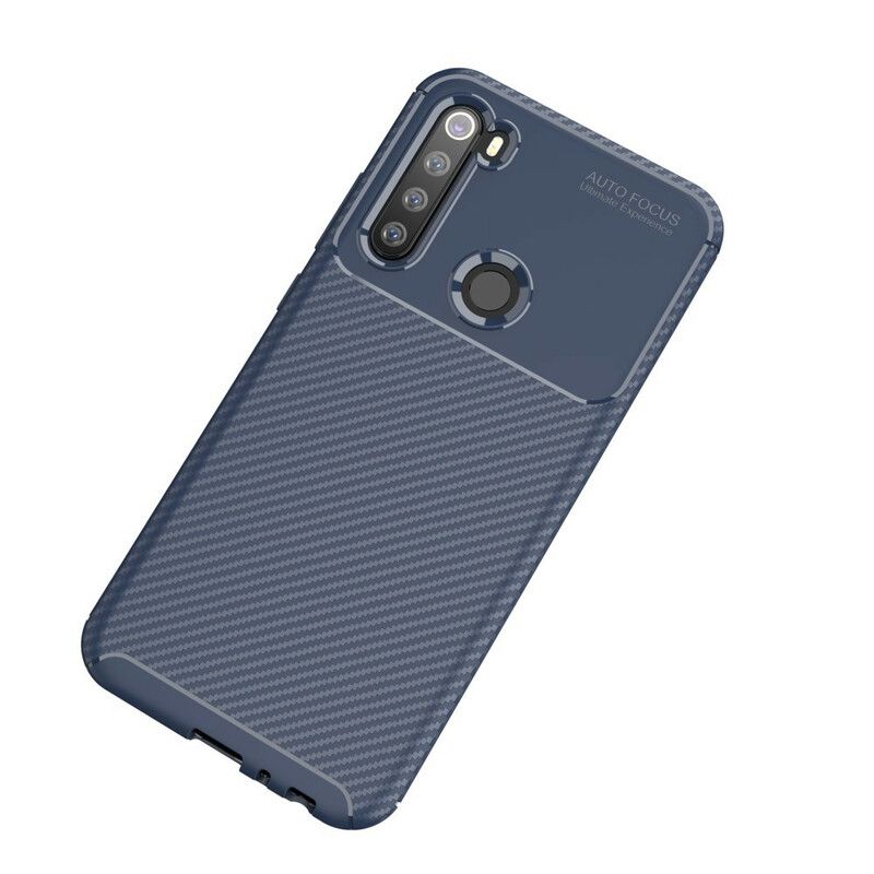 Cover Xiaomi Redmi Note 8 Fleksibel Kulfibertekstur