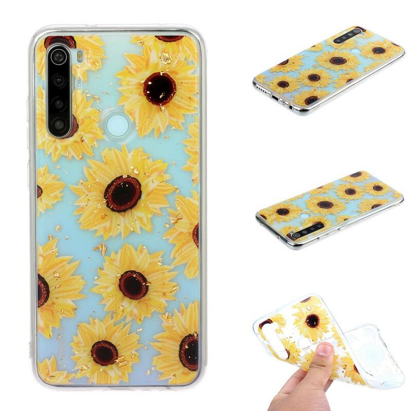 Cover Xiaomi Redmi Note 8 Flere Solsikker