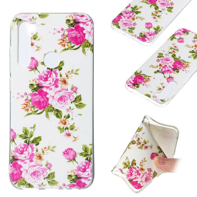 Cover Xiaomi Redmi Note 8 Fluorescerende Frihedsblomster