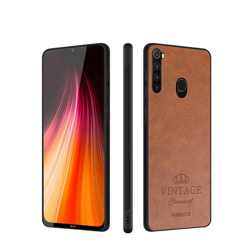 Cover Xiaomi Redmi Note 8 Vintage Lædereffekt Pinwuyo