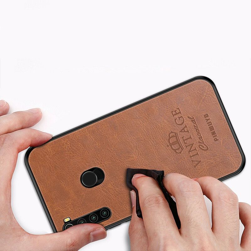 Cover Xiaomi Redmi Note 8 Vintage Lædereffekt Pinwuyo