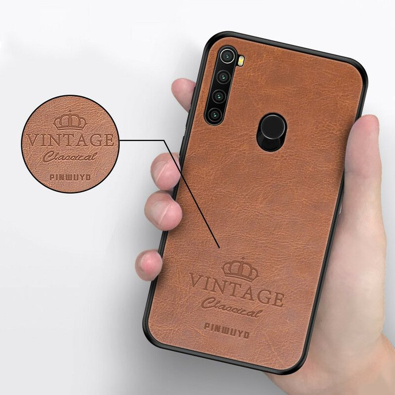 Cover Xiaomi Redmi Note 8 Vintage Lædereffekt Pinwuyo