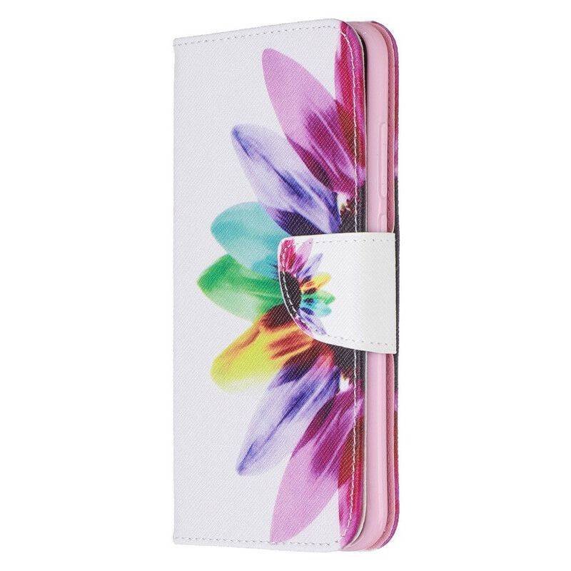 Flip Cover Xiaomi Redmi Note 8 Akvarelblomst