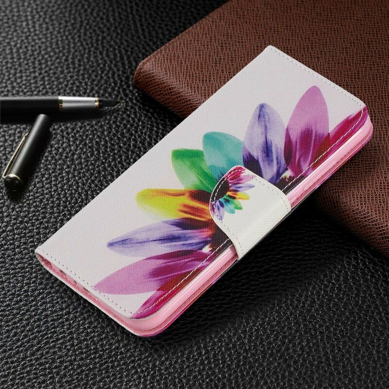 Flip Cover Xiaomi Redmi Note 8 Akvarelblomst