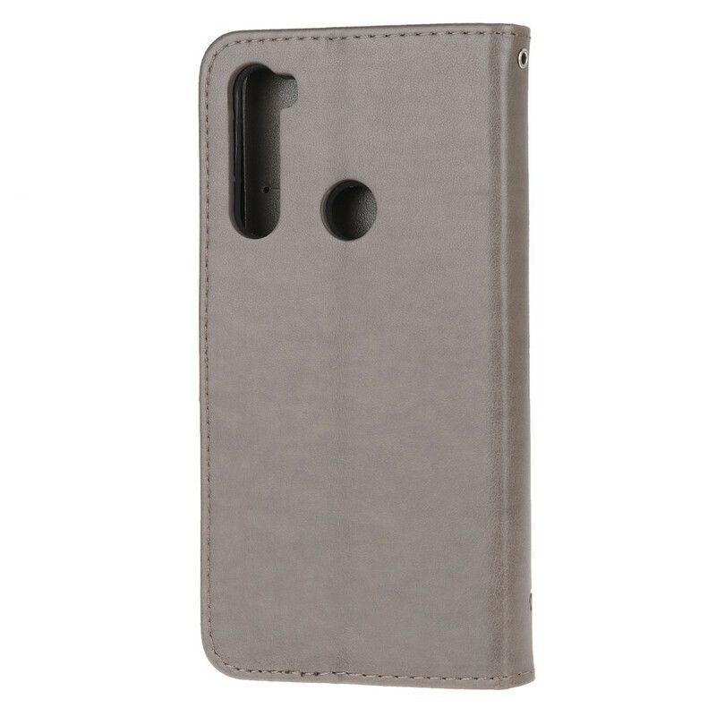 Flip Cover Xiaomi Redmi Note 8 Asiatiske Sommerfugle Og Blomster