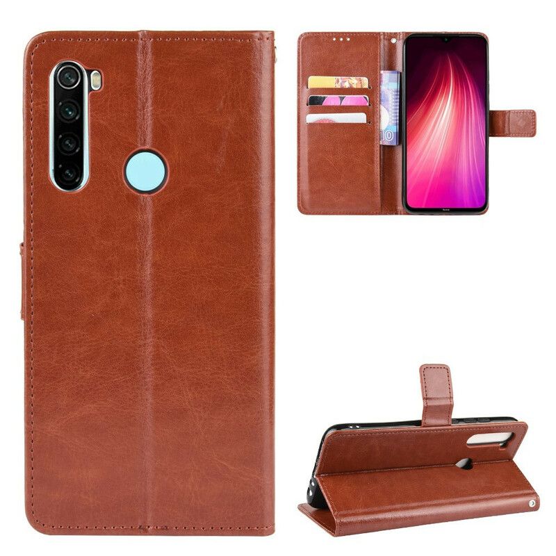 Flip Cover Xiaomi Redmi Note 8 Blinkende Kunstlæder