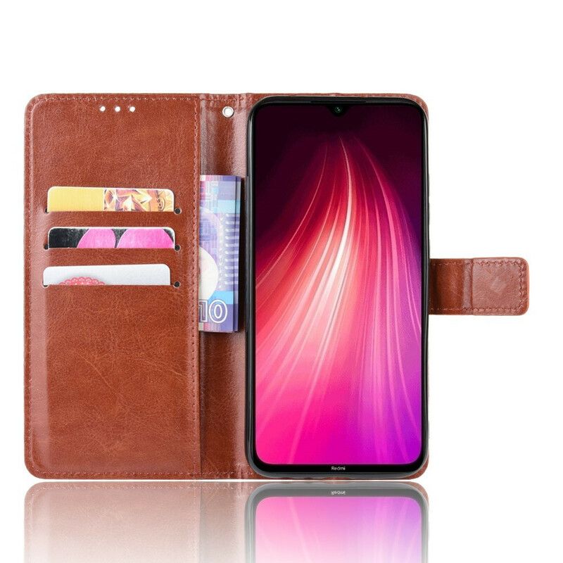 Flip Cover Xiaomi Redmi Note 8 Blinkende Kunstlæder