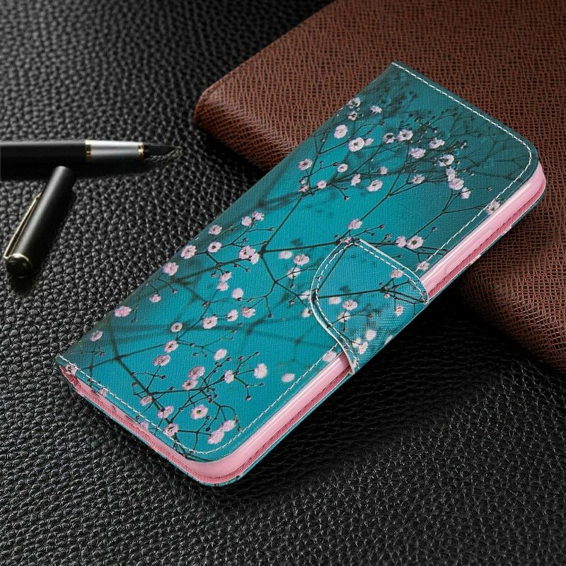 Flip Cover Xiaomi Redmi Note 8 Blomstrende Træ