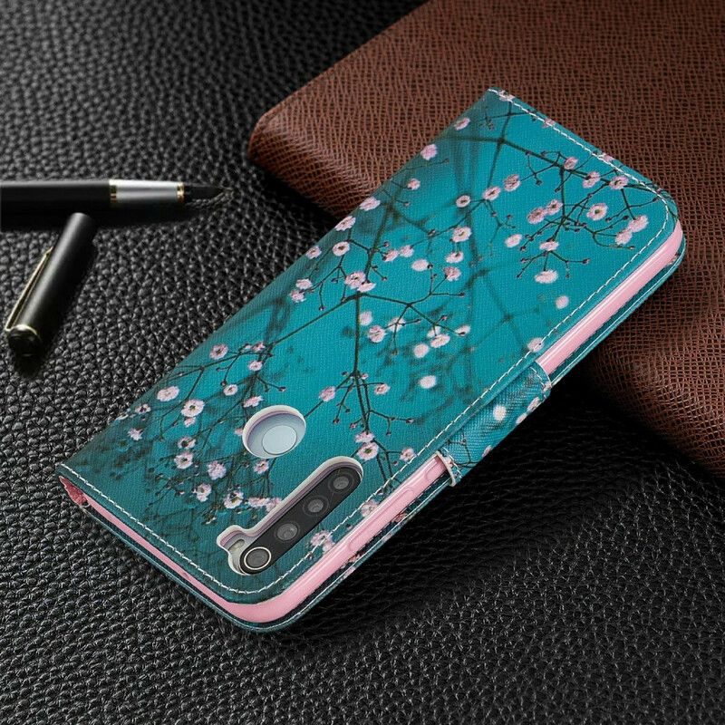 Flip Cover Xiaomi Redmi Note 8 Blomstrende Træ