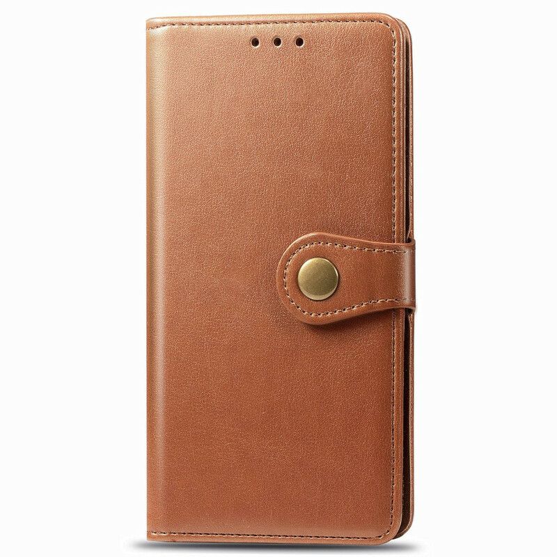 Flip Cover Xiaomi Redmi Note 8 Imiteret Læder Og Vintage Lås