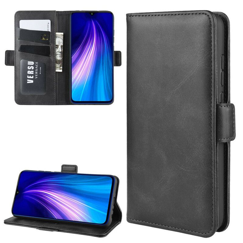 Flip Cover Xiaomi Redmi Note 8 Læder Cover Dobbeltklap