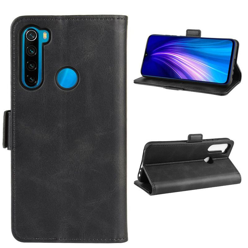 Flip Cover Xiaomi Redmi Note 8 Læder Cover Dobbeltklap