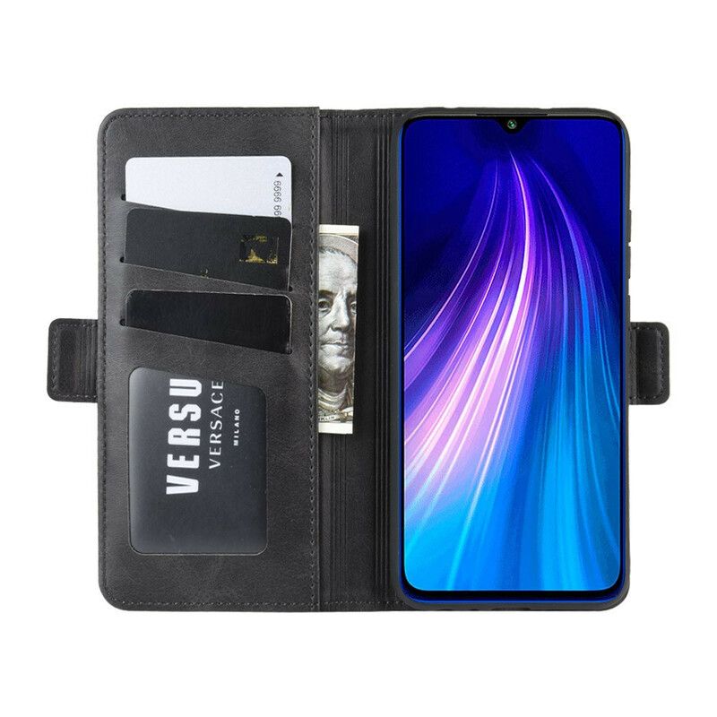 Flip Cover Xiaomi Redmi Note 8 Læder Cover Dobbeltklap