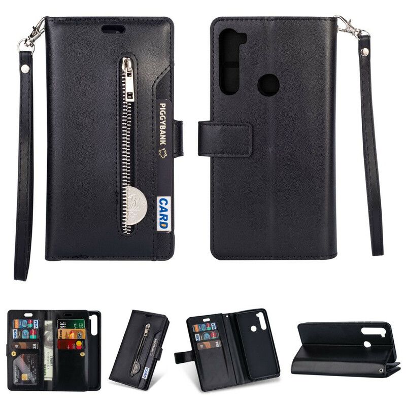 Flip Cover Xiaomi Redmi Note 8 Pung Med Snor