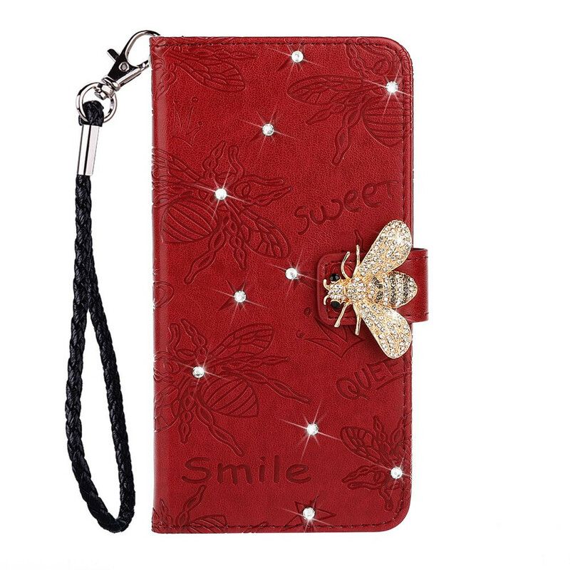 Flip Cover Xiaomi Redmi Note 8 Smil Bee Charm