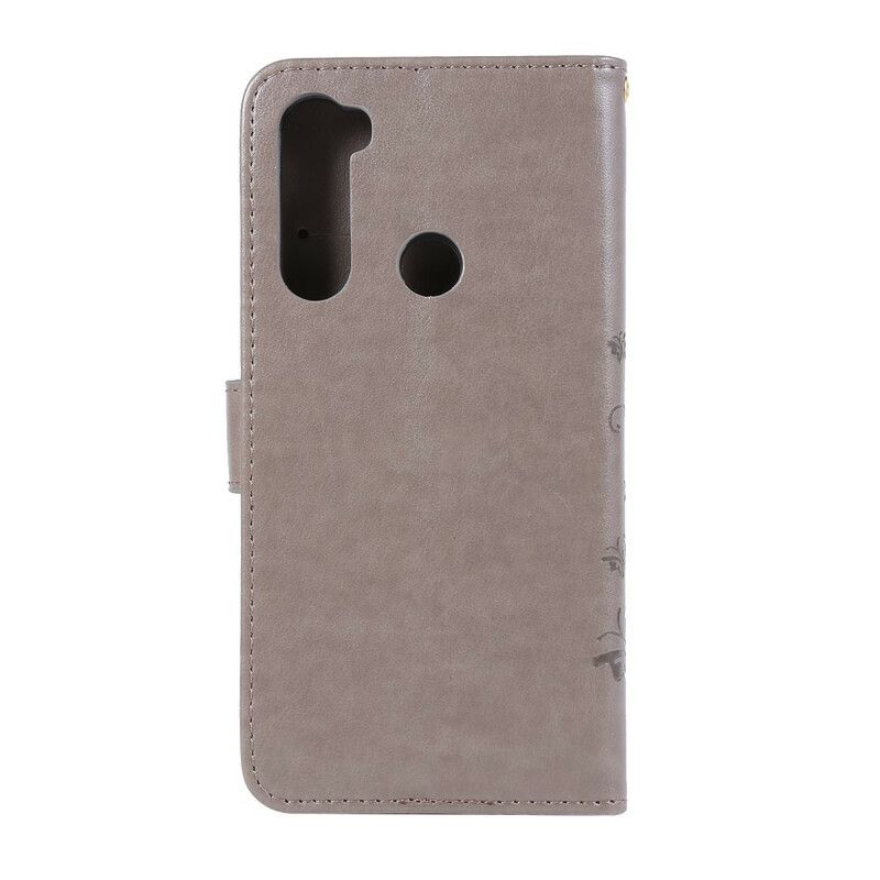 Flip Cover Xiaomi Redmi Note 8 Sommerfugle Og Blomster