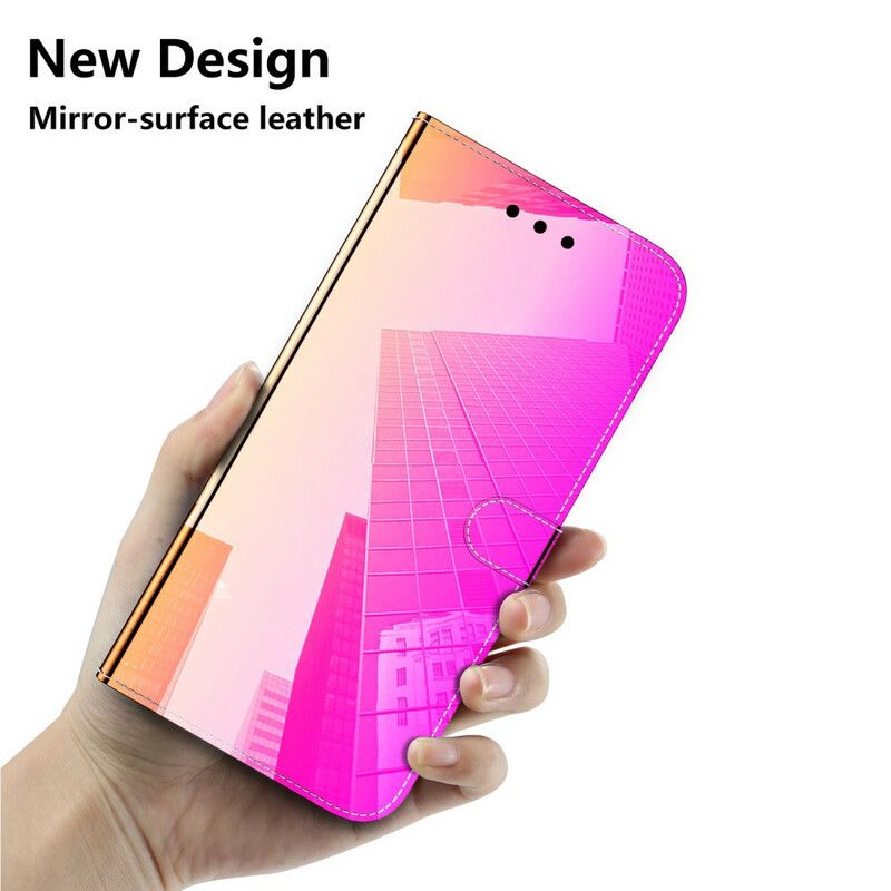 Flip Cover Xiaomi Redmi Note 8 Spejlcover I Imiteret Læder