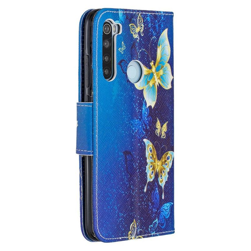 Flip Cover Xiaomi Redmi Note 8 Utrolige Sommerfugle