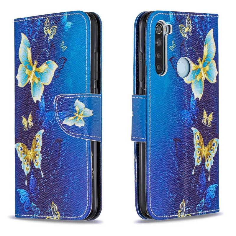 Flip Cover Xiaomi Redmi Note 8 Utrolige Sommerfugle