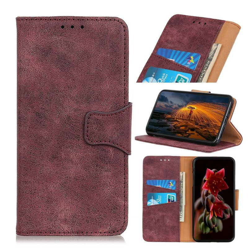 Læder Cover Xiaomi Redmi Note 8 Flip Cover Dobbeltsidet Magnetklap