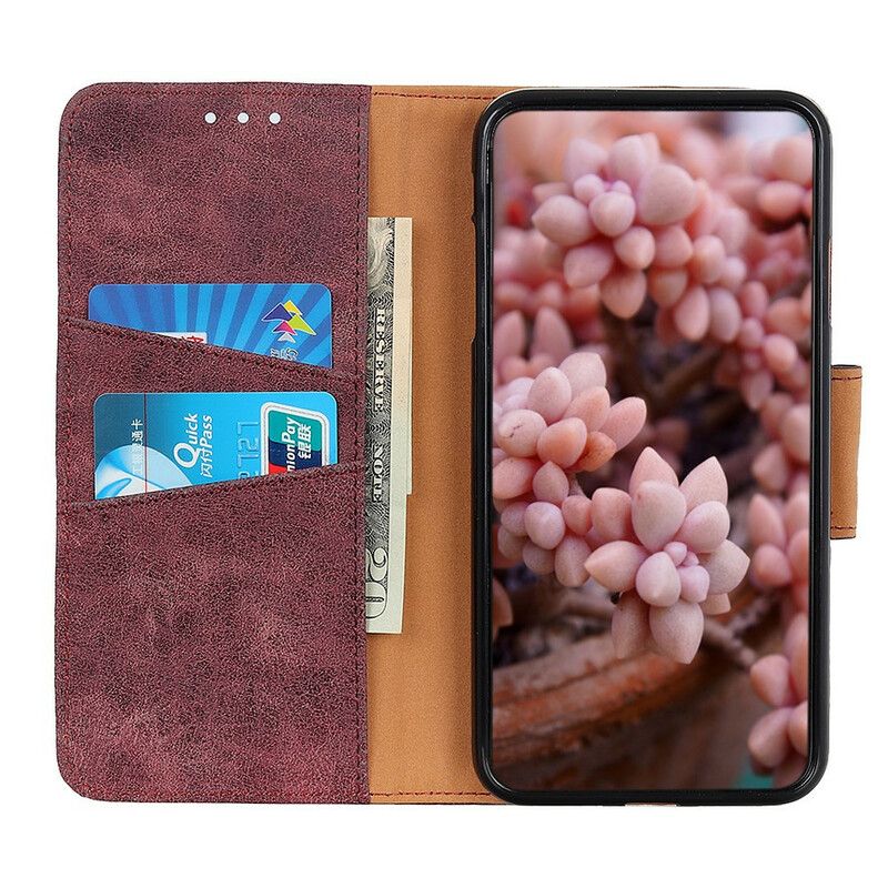 Læder Cover Xiaomi Redmi Note 8 Flip Cover Dobbeltsidet Magnetklap