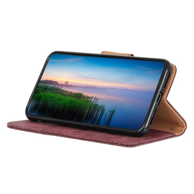 Læder Cover Xiaomi Redmi Note 8 Flip Cover Dobbeltsidet Magnetklap