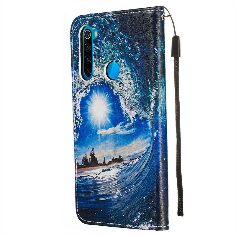 Læder Cover Xiaomi Redmi Note 8 Kiff The Wave