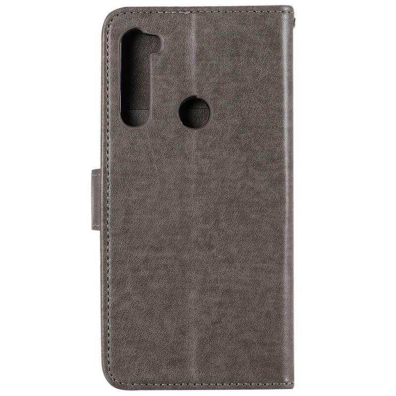 Læder Cover Xiaomi Redmi Note 8 Med Snor Kærlige Ugler Med Rem