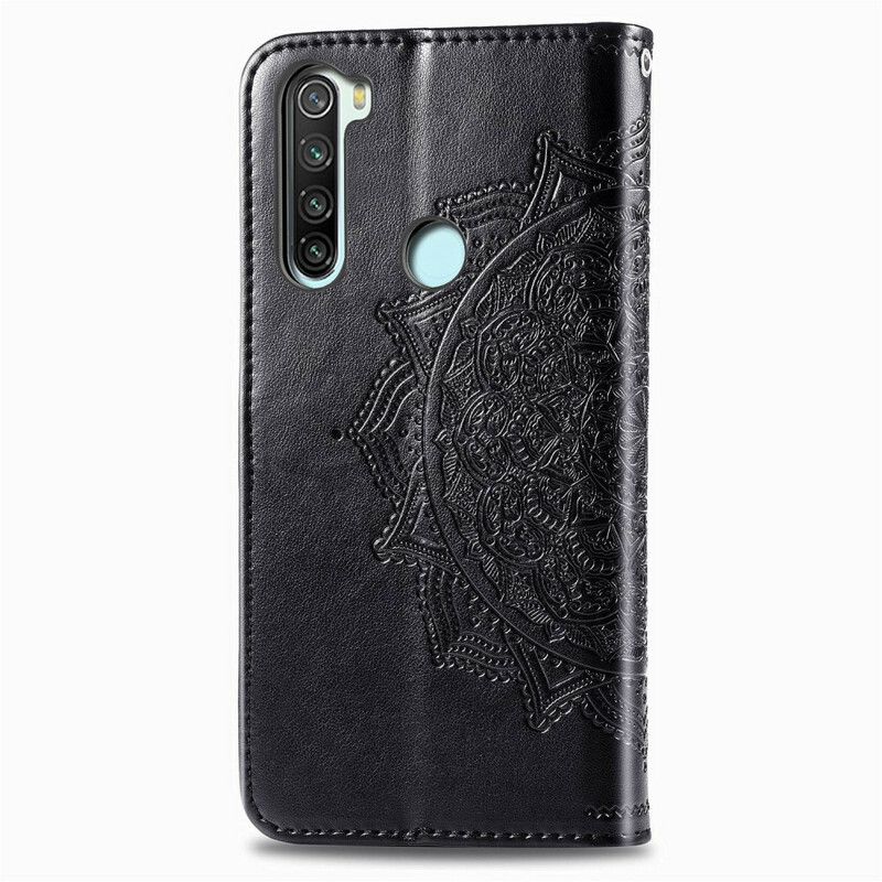 Læder Cover Xiaomi Redmi Note 8 Middelaldermandala