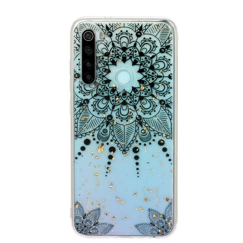 Mobilcover Xiaomi Redmi Note 8 Transparent Grå Mandala